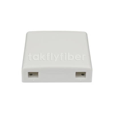 86 ชนิด FTTH Faceplate Box SC APC SC UPC 2 Port Fiber Optic Wall Outlet