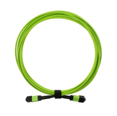 20m Lime Green OM5 MPO/MTP สายไฟเบอร์ออปติก