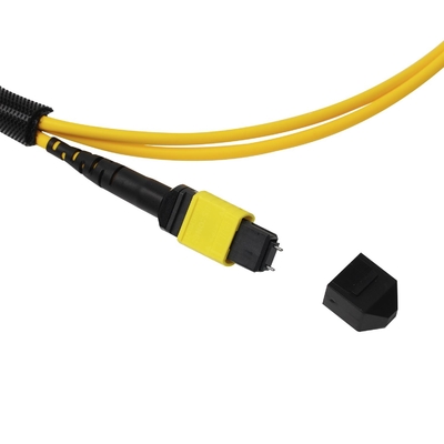 3.0 มิลลิเมตร Zirconia Ceramic MPO MTP Connector สายไฟเบอร์ออปติกกันความร้อน
