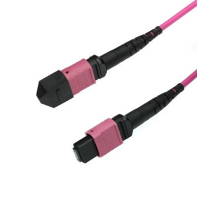 สายเคเบิลไฟเบอร์ออปติก MPO MTP ซีรคอนิโอเซรามิก มีเสื้อ PVC/LSZH