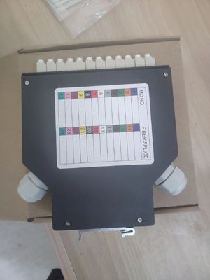 กล่องปลายทาง DIN Rail Mounted Aluminium LC/Sc Sx/Dx สายไฟฟ้าแสงสําหรับโทรคมนาคม FTTX