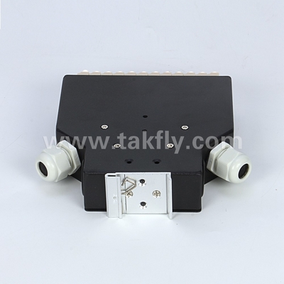 อลูมิเนียม DIN รถไฟฟ้าติดตั้ง LC/Sc Sx/Dx สายไฟเบอร์ออปติก โทรศัพท์กล่องการติดตั้งง่าย