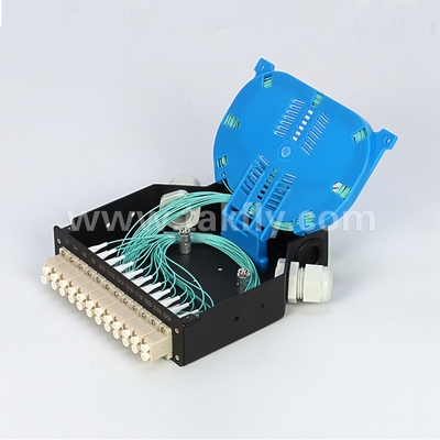 อลูมิเนียม DIN รถไฟฟ้าติดตั้ง LC/Sc Sx/Dx สายไฟเบอร์ออปติก โทรศัพท์กล่องการติดตั้งง่าย