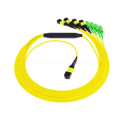MPO/MTP Patchcord Cable Fanout Splitter SC/LC/FC/ST/MPO สายไฟเบอร์ออปติกสําหรับศูนย์ข้อมูล AI FTTx Telecom