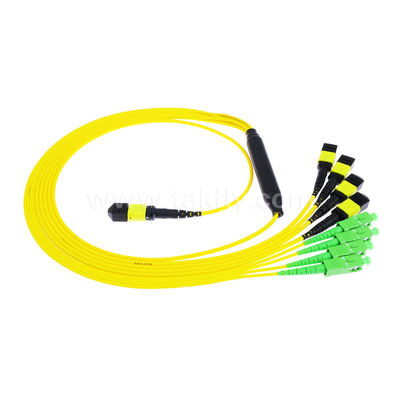 MPO/MTP Patchcord Cable Fanout Splitter SC/LC/FC/ST/MPO สายไฟเบอร์ออปติกสําหรับศูนย์ข้อมูล AI FTTx Telecom