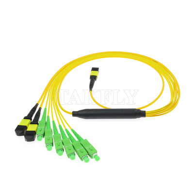 MPO/MTP Patchcord Cable Fanout Splitter SC/LC/FC/ST/MPO สายไฟเบอร์ออปติกสําหรับศูนย์ข้อมูล AI FTTx Telecom