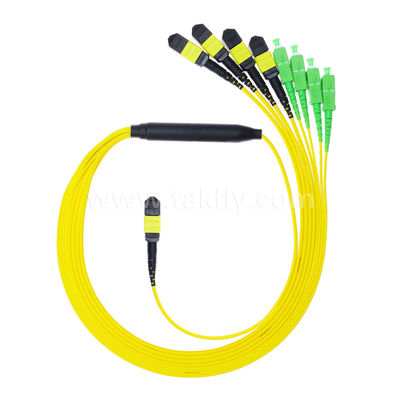 MPO/MTP Patchcord Cable Fanout Splitter SC/LC/FC/ST/MPO สายไฟเบอร์ออปติกสําหรับศูนย์ข้อมูล AI FTTx Telecom