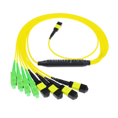 MPO/MTP Patchcord Cable Fanout Splitter SC/LC/FC/ST/MPO สายไฟเบอร์ออปติกสําหรับศูนย์ข้อมูล AI FTTx Telecom