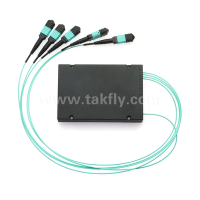 ไฟเบอร์ออปติกเคเบิล MPO/MTP SM/MM PLC Splitter 1x4 สําหรับศูนย์ข้อมูล FTTX