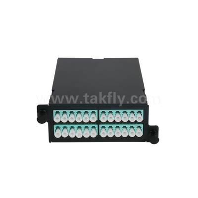 1U Rack Mount 24F MPO-LC MTP แพทช์พานีล ความหนาแน่นสูง 96F สําหรับศูนย์ข้อมูล