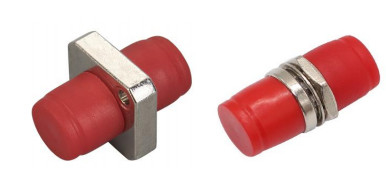 ซิมเพล็กซ์ FC Single Mode Metal Adapter ≤ 0.1dB ความสูญเสียในการใส่สําหรับเครือข่าย