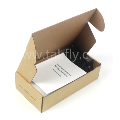เครื่องแปลงสื่อไฟเบอร์ 10G ที่ไม่ถูกจัดการ พร้อมการเชื่อมต่อแบบ Full/Half Duplex และ ST/SC