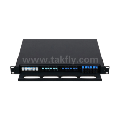 ปรับแต่งไฟเบอร์ออปติก MPO แคสเซ็ต MTP แพทช์แพนล์ แบบเลื่อนสําหรับศูนย์ข้อมูล FTTX
