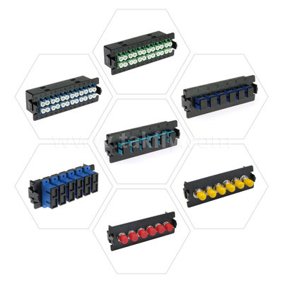 MPO/MTP แพทช์พานิลบริหาร คาเซ็ตชนิดเลื่อน สายใยออฟติกสําหรับศูนย์ข้อมูล FTTX Cabling