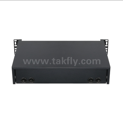 ปรับแต่งไฟเบอร์ออปติก MPO แคสเซ็ต MTP แพทช์แพนล์ แบบเลื่อนสําหรับศูนย์ข้อมูล FTTX