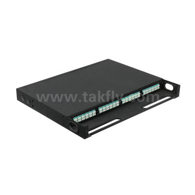 MPO/MTP การจัดการแพทช์แพเนล คาเซ็ตไฟเบอร์ออปติกสําหรับศูนย์ข้อมูล FTTX Telecom