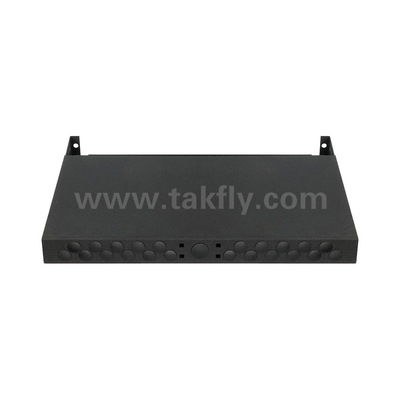 การจัดการแพทช์แพนล MTP MPO แคสเซ็ตไฟเบอร์ออปติกสีดํา สําหรับศูนย์ข้อมูล FTTX