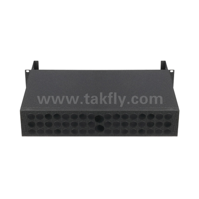 การจัดการแพทช์แพนล MTP MPO แคสเซ็ตไฟเบอร์ออปติกสีดํา สําหรับศูนย์ข้อมูล FTTX