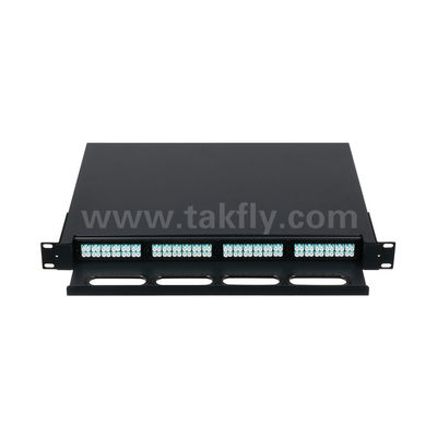 MPO/MTP แพทช์พานิลบริหาร คาเซ็ตชนิดเลื่อน สายใยออฟติกสําหรับศูนย์ข้อมูล FTTX Cabling