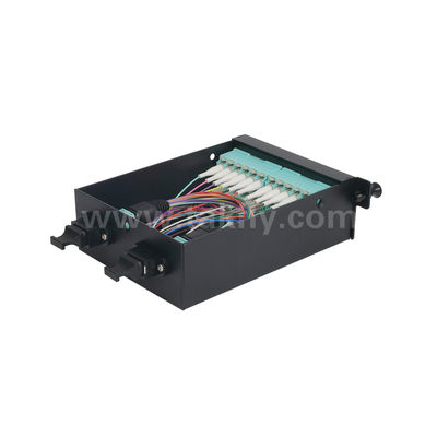 ไฟเบอร์ออปติก MPO คาเซ็ต MTP แพทช์แพนล์ อลูมิเนียมสกัด