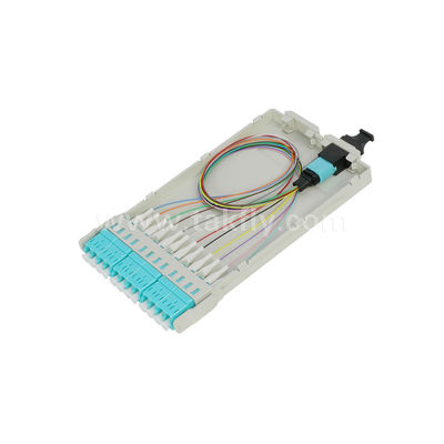 MPO Patch Panel MTP Cassette 144 Core ความหนาแน่นสูงสุด ไฟเบอร์ออปติกสําหรับศูนย์ข้อมูล FTTX