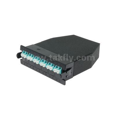 MPO คาเซ็ตโมดูล MPO/MTP-LC 12C/24C สายไฟเบอร์ออปติกสําหรับศูนย์ข้อมูล FTTX