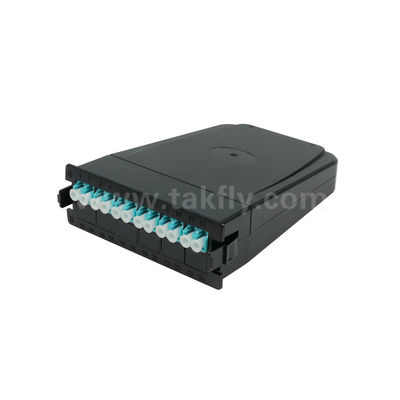MPO คาเซ็ตโมดูล MPO/MTP-LC 12C/24C สายไฟเบอร์ออปติกสําหรับศูนย์ข้อมูล FTTX