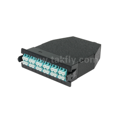 โมดูลแคสเต็ต MPO สายไฟเบอร์ออปติก MPO/MTP-LC 12C/24C สําหรับศูนย์ข้อมูล FTTX