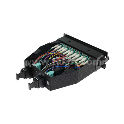 MPO คาเซ็ตโมดูล MPO/MTP-LC 12C/24C สายไฟเบอร์ออปติกสําหรับศูนย์ข้อมูล FTTX