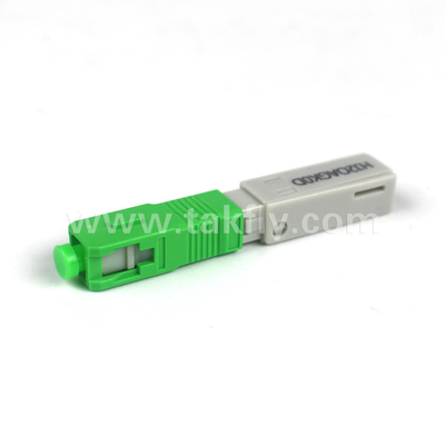 SC/APC สายเชื่อมเร็วที่ติดตั้งได้ในสนาม Embedded-APC สําหรับ 62.5/125μm OM1 โหมดใยพลาสติก