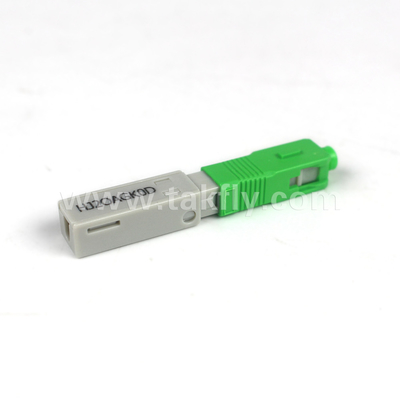 SC/APC สายเชื่อมเร็วที่ติดตั้งได้ในสนาม Embedded-APC สําหรับ 62.5/125μm OM1 โหมดใยพลาสติก