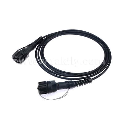 SM/MM MPO Patch Cord MTP Trunk Cable ODVA-MPO/MTP กระโดดกันน้ําสําหรับศูนย์ข้อมูล FTTX
