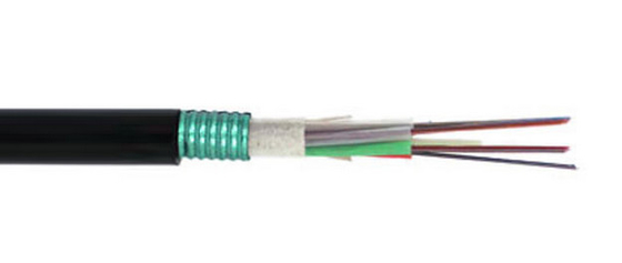G652D ตัวเลือกไฟเบอร์ GYFTA 2-144F สายไฟเบอร์ออปติกภายนอกสําหรับการสื่อสารระยะไกล