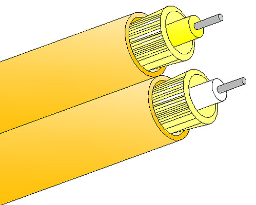 คาเบิ้ลไฟเบอร์ออปติก 8 ดับเพล็กซ์ ความอ่อนแอต่ํา และ SC FC ST LC MPO MU MTRJ D4 SMA Connectors