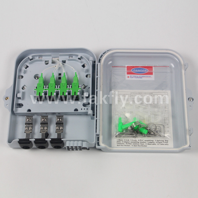 กล่องปลายแกน ABS 8 สําหรับเคเบิลไฟเบอร์ออปติก ด้วยกลไกล็อคป้องกันการขโมย