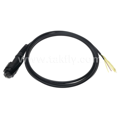 SM/MM MPO Pigtail Patch Cord MTP คาเบิ้ลกระดาน ODVA-MPO/MTP กันน้ําสําหรับศูนย์ข้อมูล FTTX