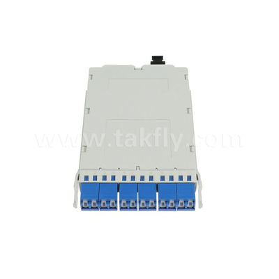 โมดูลเทปคาสเซ็ต MPO / MTP ที่สิ้นสุดล่วงหน้า MPO / MTP-LC 12C ไฟเบอร์ออปติกสำหรับศูนย์ข้อมูล FTTX