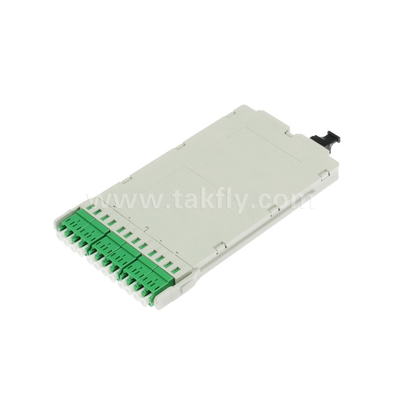 โมดูลแคสเต็ต MPO ไฟเบอร์ออปติก MPO/MTP-LC 12C ที่ปิดก่อนสําหรับศูนย์ข้อมูล FTTX
