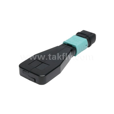 MPO/MTP Loopback Connector SM/MM คาเบลประกอบไฟเบอร์ออปติกสําหรับศูนย์ข้อมูล FTTX