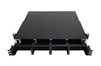 แผงเทปคาสเซ็ต MPO MTP 144-Core พร้อมอินเทอร์เฟซตัวเชื่อมต่อ LC และความลึก 200 มม. สำหรับการจัดการไฟเบอร์ความหนาแน่นสูง