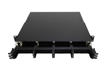 ความลึก 200 มม ความหนาแน่นสูง MPO คาเซ็ต แพนเอล 144-Core Pullout ที่มี LC Connector Interface