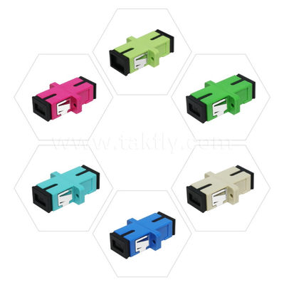 SC Adapter Cable Coupler APC/UPC สายใยออฟติก ซิมพล็กซ์/ดับเพล็กซ์ สําหรับศูนย์ข้อมูล FTTH Multicore