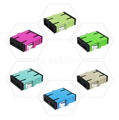 SC Adapter Cable Coupler APC/UPC สายใยออฟติก ซิมพล็กซ์/ดับเพล็กซ์ สําหรับศูนย์ข้อมูล FTTH Multicore