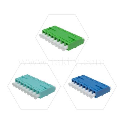 LC Adapter Cable Coupler APC/UPC SM/MM Simplex/Duplex/Quad/6 ทาง/8 ทาง สายไฟเบอร์ออปติก สําหรับศูนย์ข้อมูล FTTH