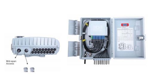 FTKS-1805-16F 16 Port Fiber Termination Box, FTTx Fiber Cable Termination Box น้ําหนักเบา