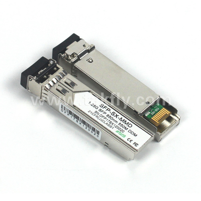 1.25G SFP 850NM 550M MMF DDM LC CISCO JUNIPER HUAWEI รองรับ SFP โมดูลตัวส่งแสง