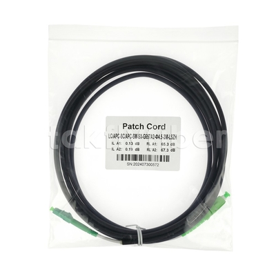 สายโทรคมนาคมเกรด CPR Dca ได้รับการรับรอง 4.5 มิลลิเมตร Double Shealth Fiber Optic Patchcord