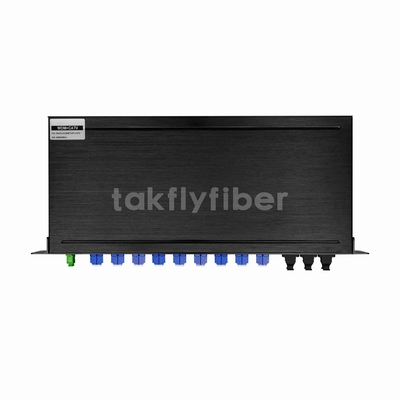 1U 19inch Rack Mount WDM 1x72 CATV PLC Splitter สําหรับการใช้งาน GPON