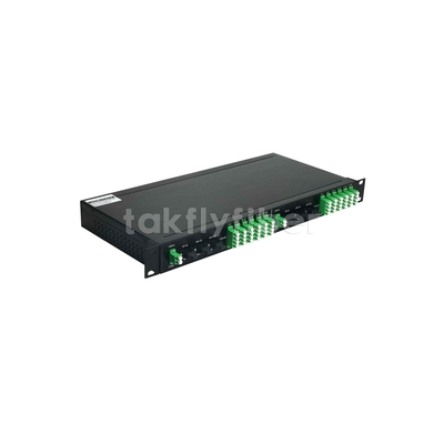 2x1:24 WDM Filter PLC Splitter GPON CATV ใน 1U 19Inc แผนที่ติดตั้งแพทช์