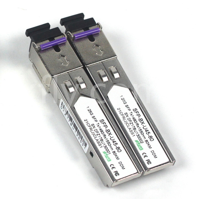 1.25G SFP BIDI Module Tx1490/Rx1550nm 80KM SMF DDM LC CISCO JUNIPER HUAWEI รองรับ